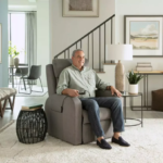 EZ Sleeper Slim Power Lift Chair Recliner (PR763-MED) By Golden